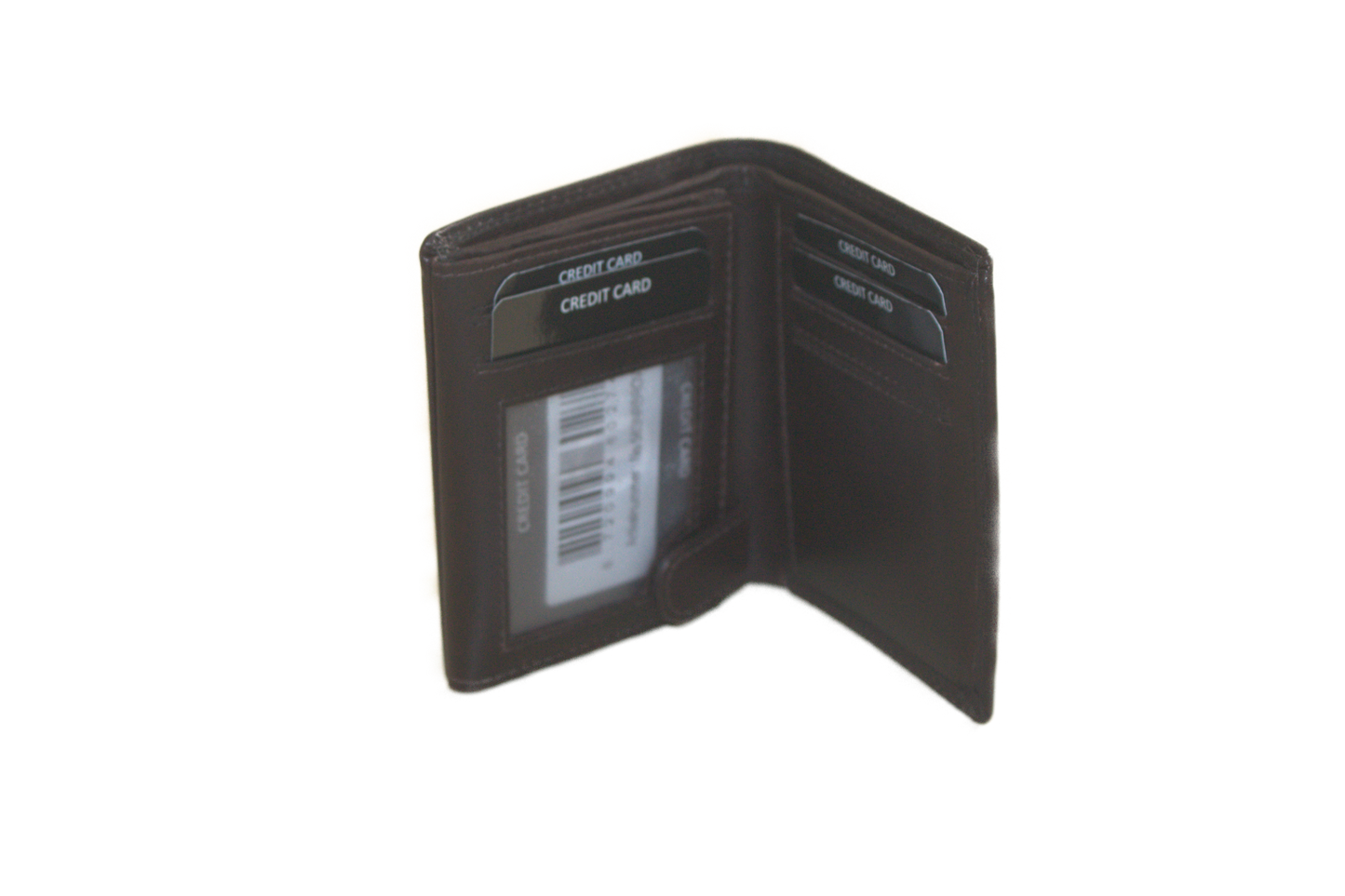 Kleine billfold / Creditcard houder / Pasjeshouder met ruimte voor biljetten. Brown563NRBrown