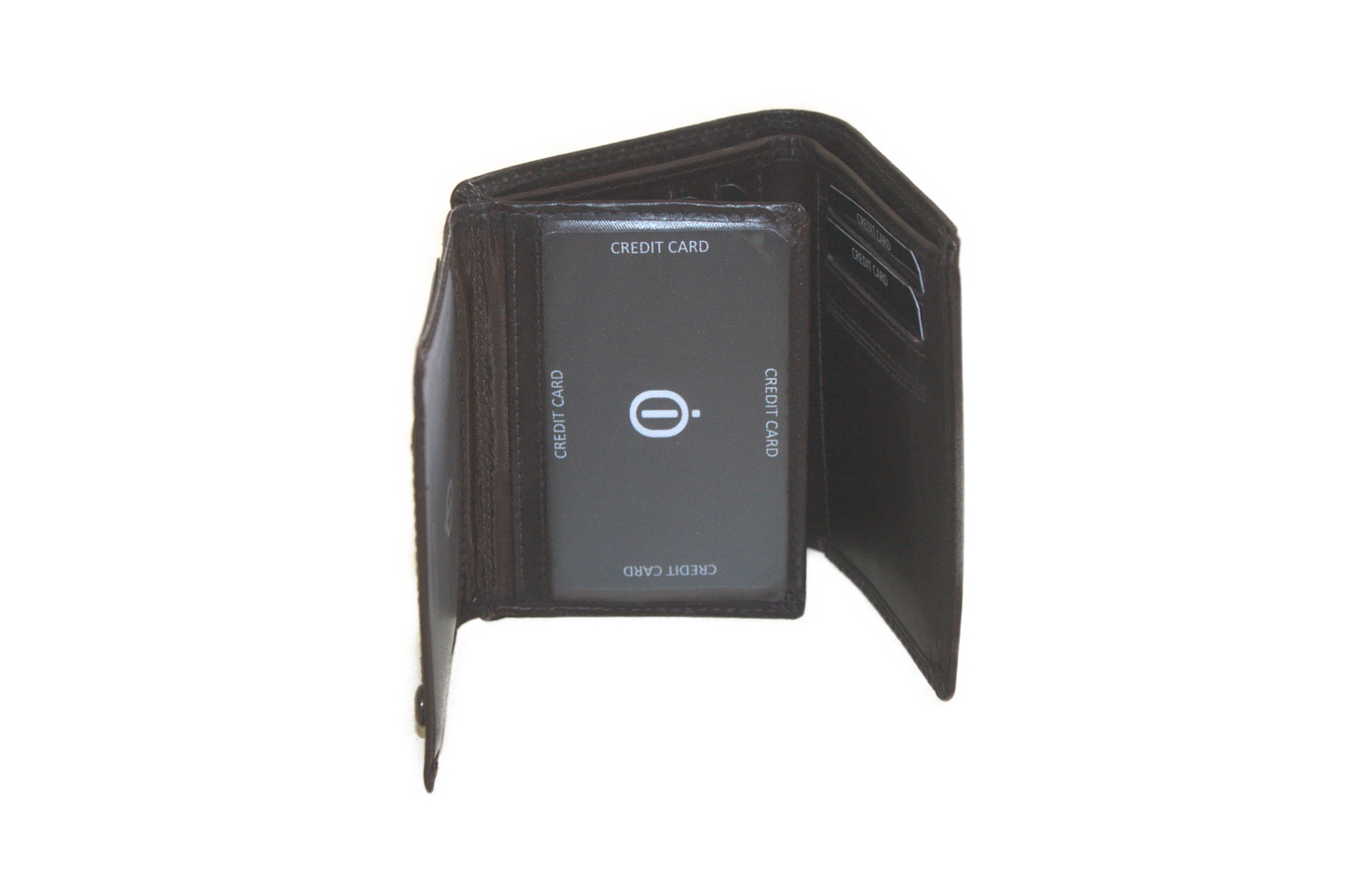 Kleine billfold / Creditcard houder / Pasjeshouder met ruimte voor biljetten. Brown563NRBrown