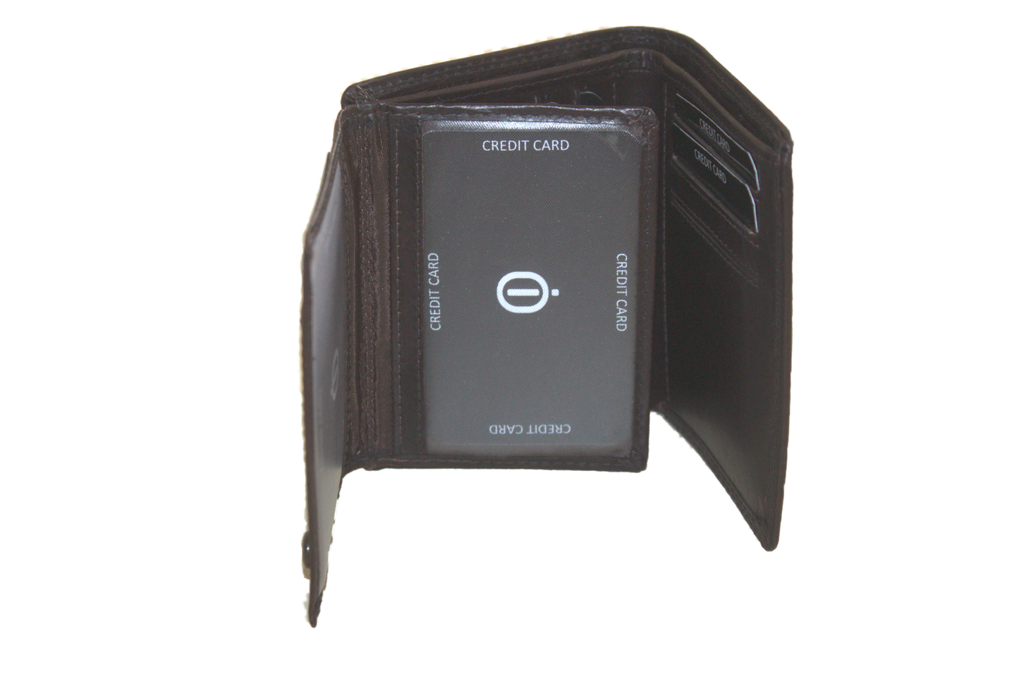 Kleine billfold / Creditcard houder / Pasjeshouder met ruimte voor biljetten. Brown563NRBrown