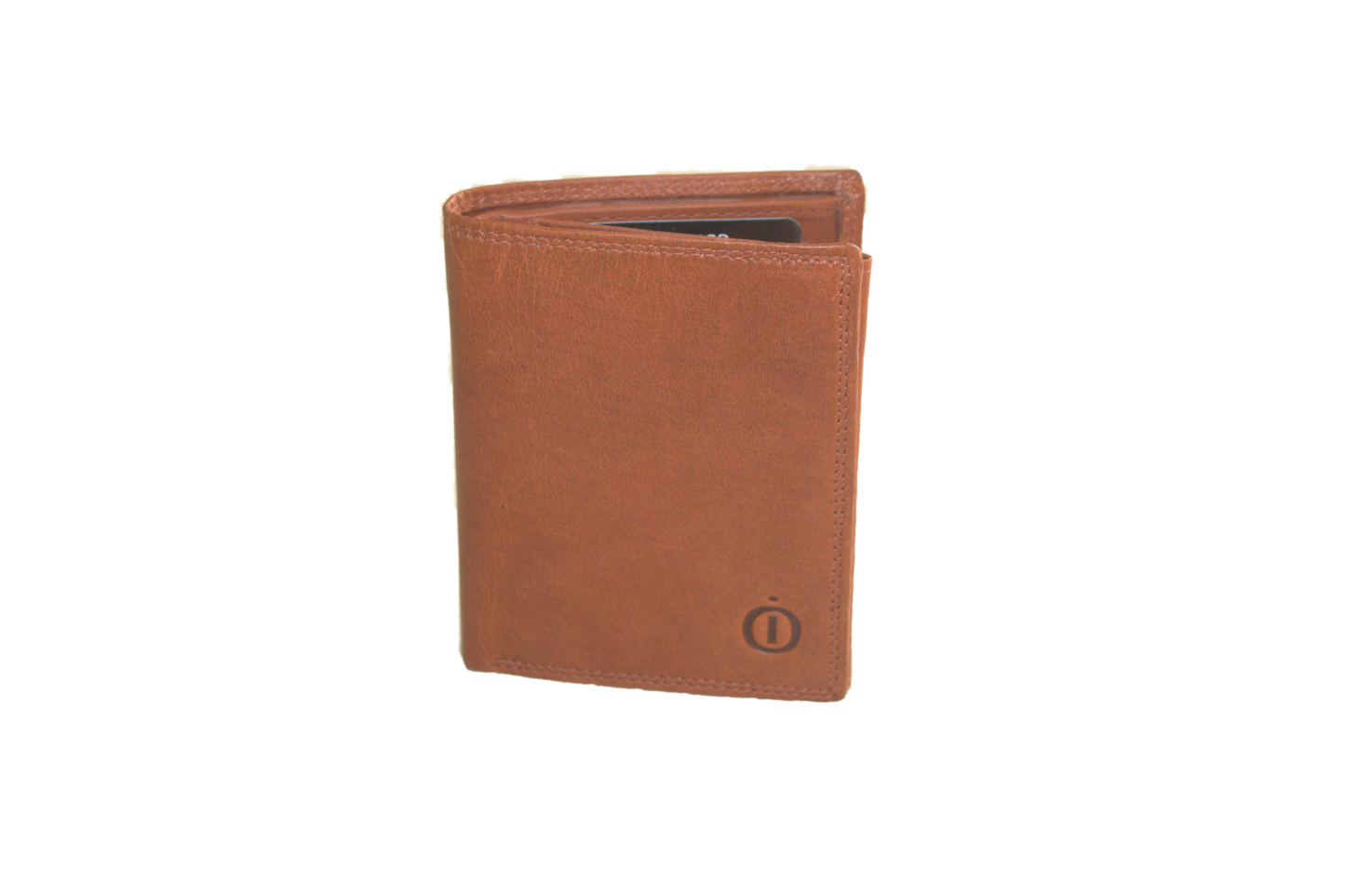 Kleine billfold / Creditcard houder / Pasjeshouder met ruimte voor biljetten Cognac563NRCognac