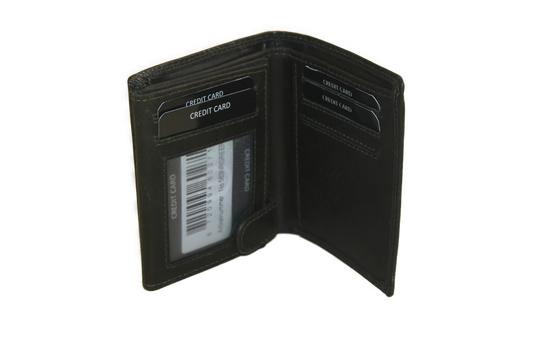 Kleine billfold / Creditcard houder / Pasjeshouder met ruimte voor biljetten. Groen563NRGreen