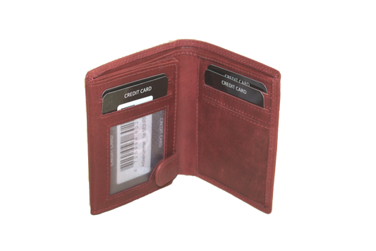 Kleine billfold / Creditcard houder / Pasjeshouder met ruimte voor biljetten. Rood563NRRed