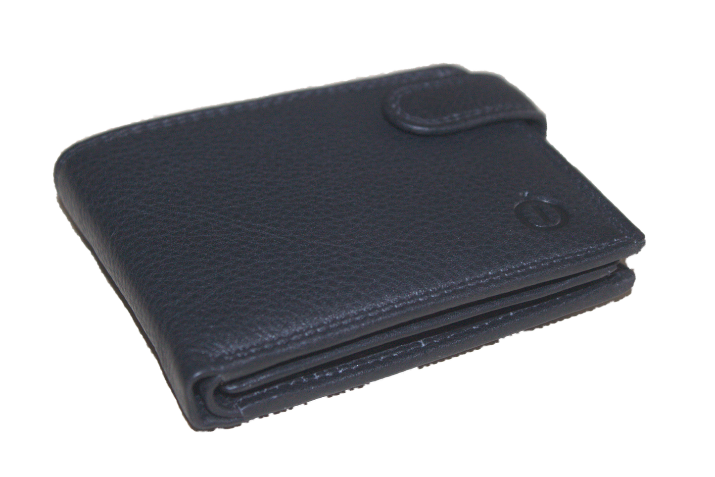 Lage kleine billfold met lip om af te sluiten 565 zwart