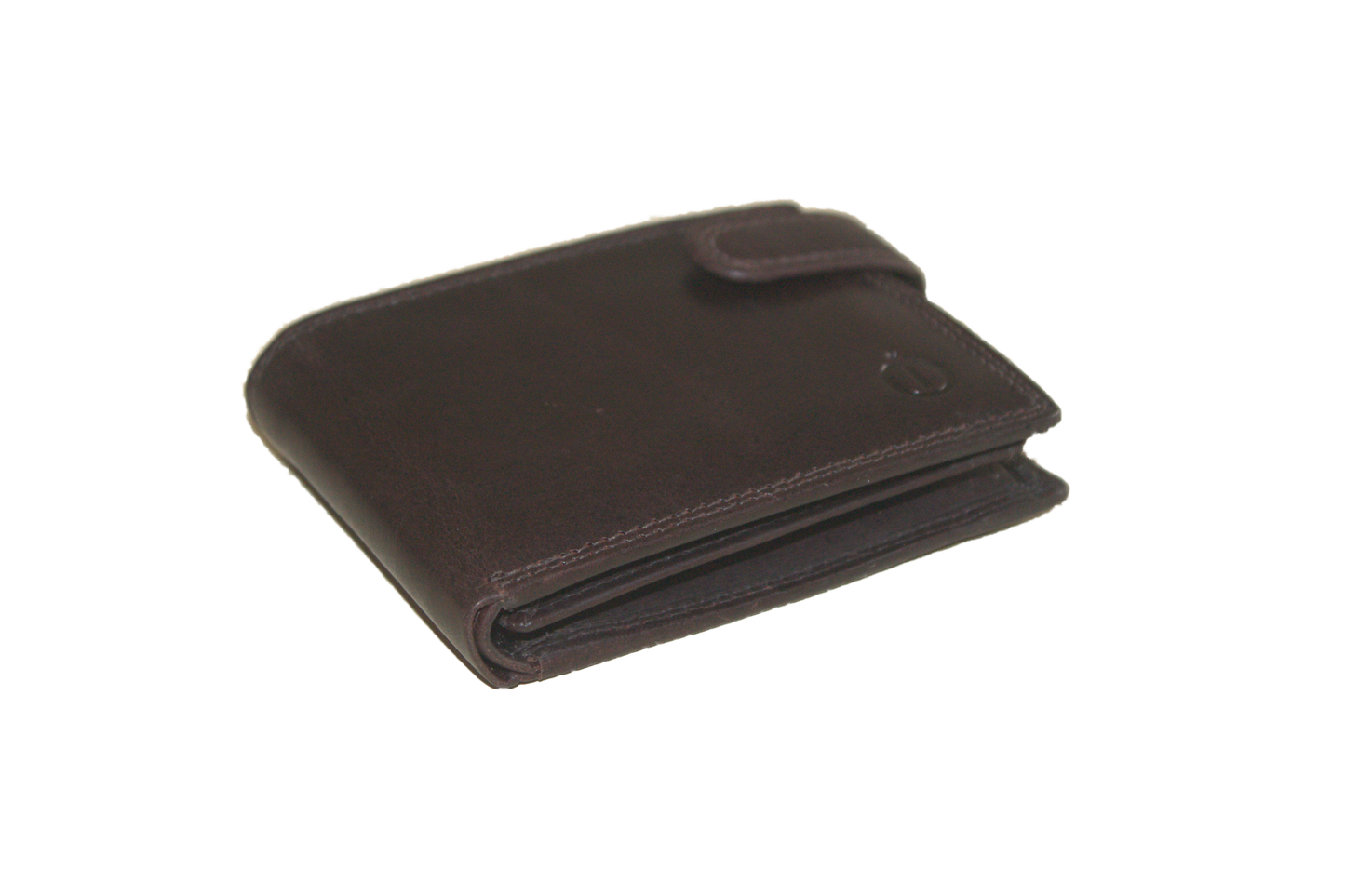 Lage kleine billfold met lip om af te sluiten 565NR bruin