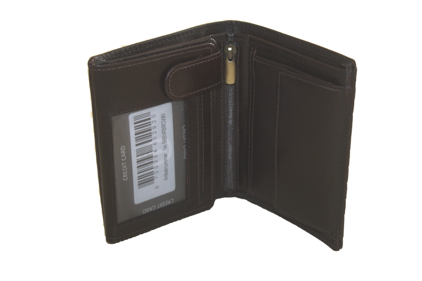 OI Billfold Hoog het bekende model Bruin 566NRbrown