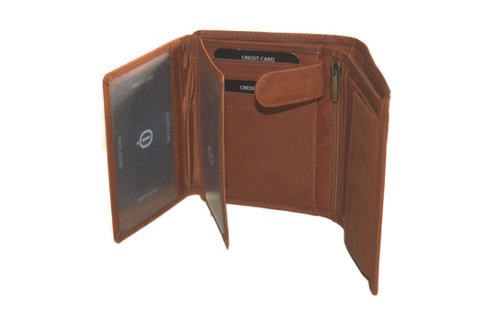 OI Billfold Hoog het bekende model Cognac 566NRorange