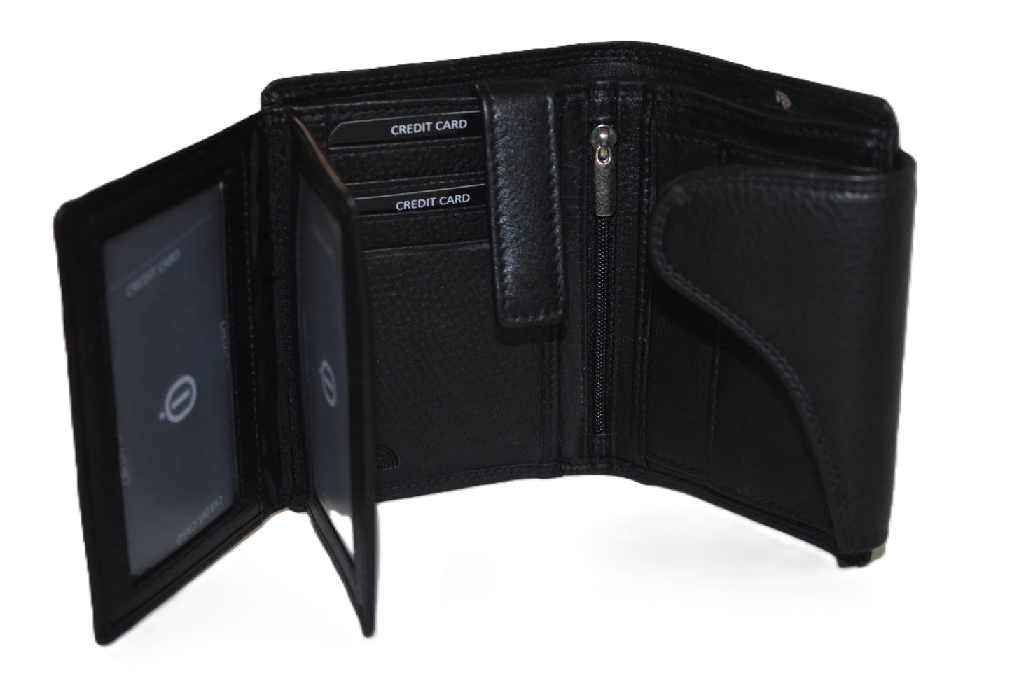 Luxe hoge billfold met sluiting anti skim 567