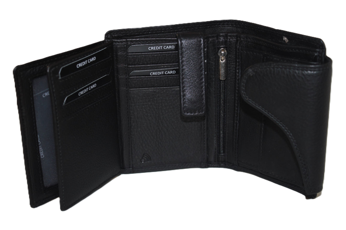 Luxe hoge billfold met sluiting anti skim 567
