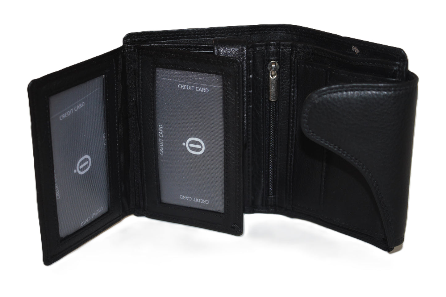 Luxe hoge billfold met sluiting anti skim 567