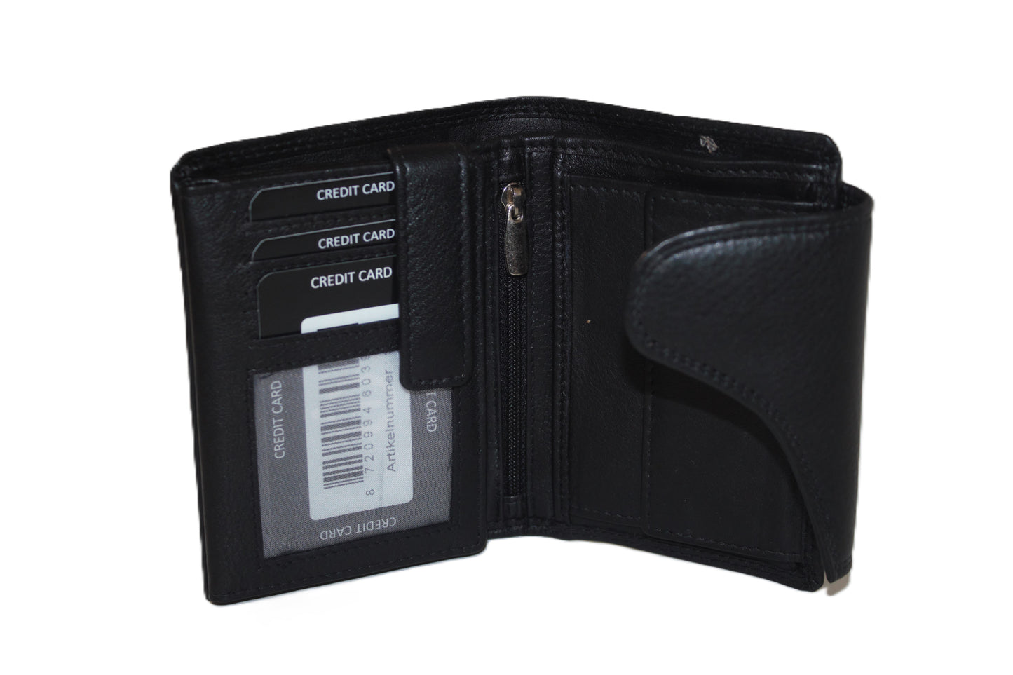 Luxe hoge billfold met sluiting anti skim 567
