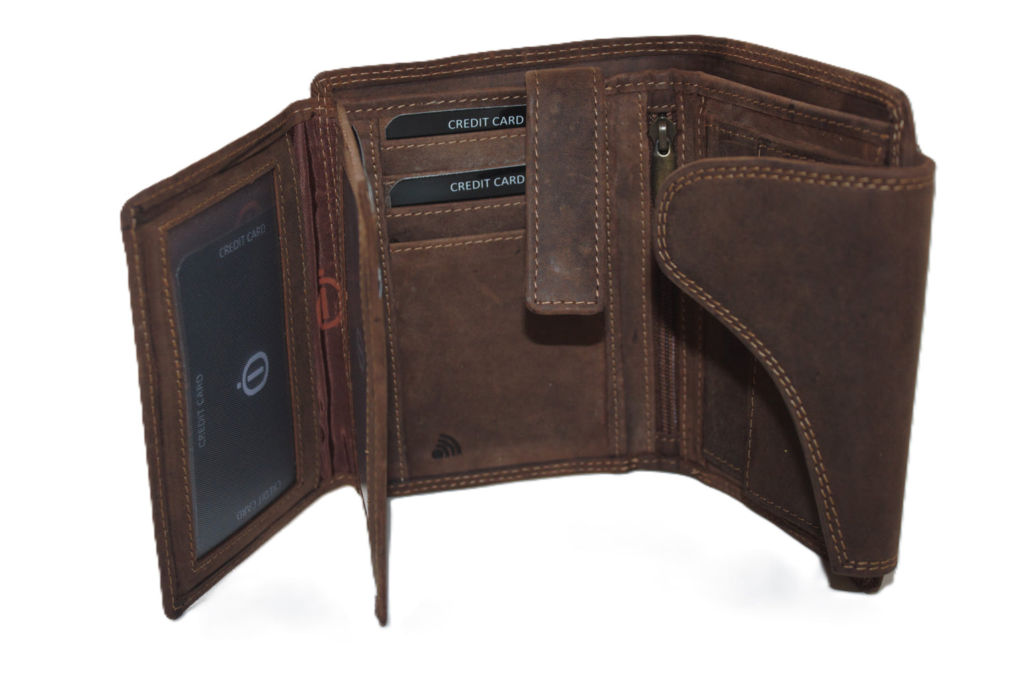 Luxe hoge billfold met sluiting anti skim 567H