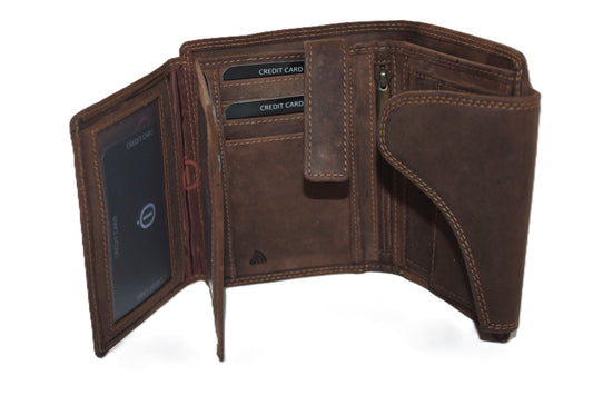 Luxe hoge billfold met sluiting anti skim 567H