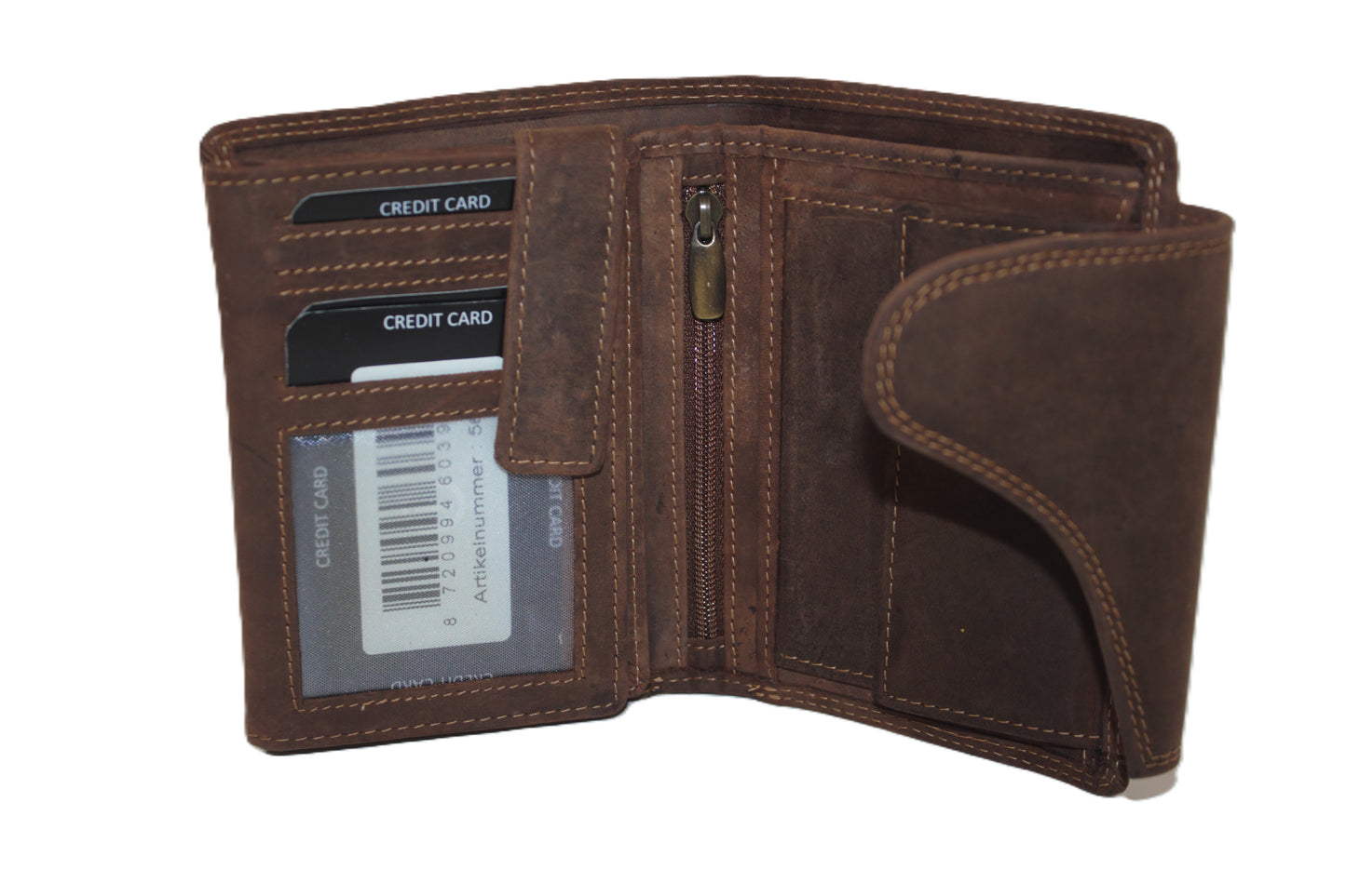 Luxe hoge billfold met sluiting anti skim 567H