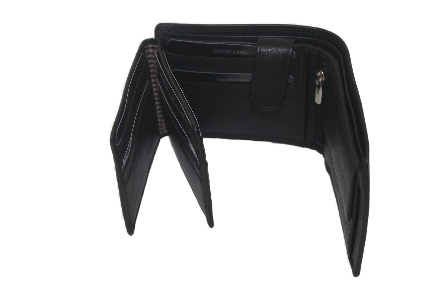 OI Heren billfold laag 17 pasjes zwart / anti skim 111