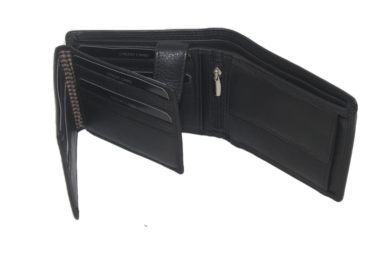 OI Heren billfold laag 17 pasjes zwart / anti skim 111