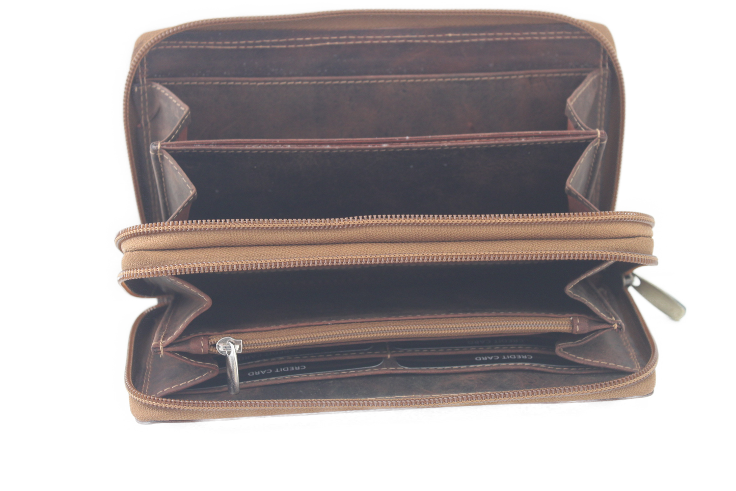 OI Dubbele rits portemonnee XL 405H Hunter