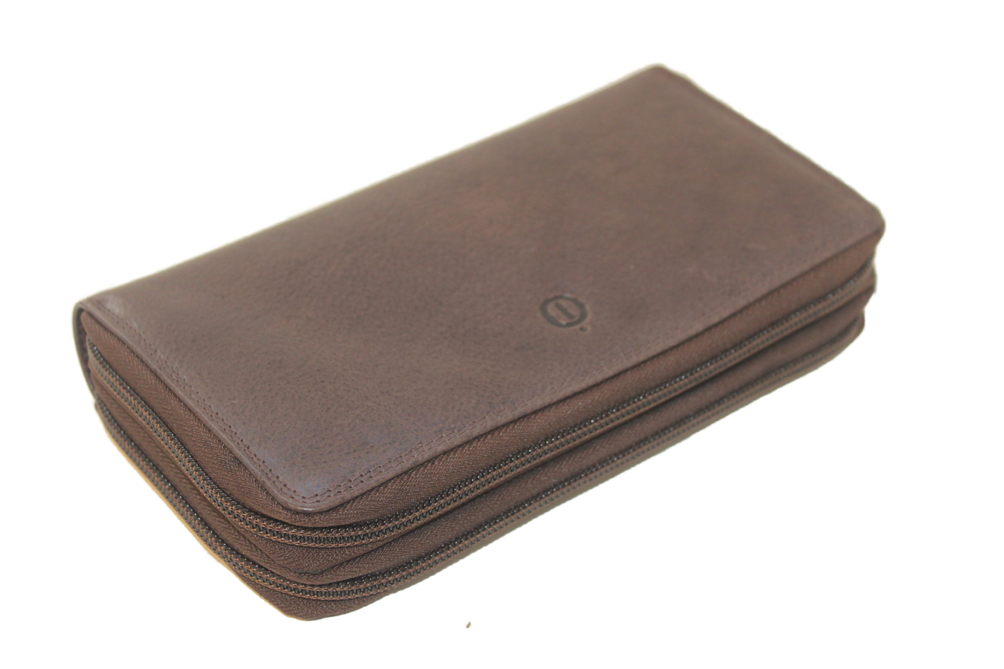 OI Dubbele rits portemonnee XL 405 Bruin
