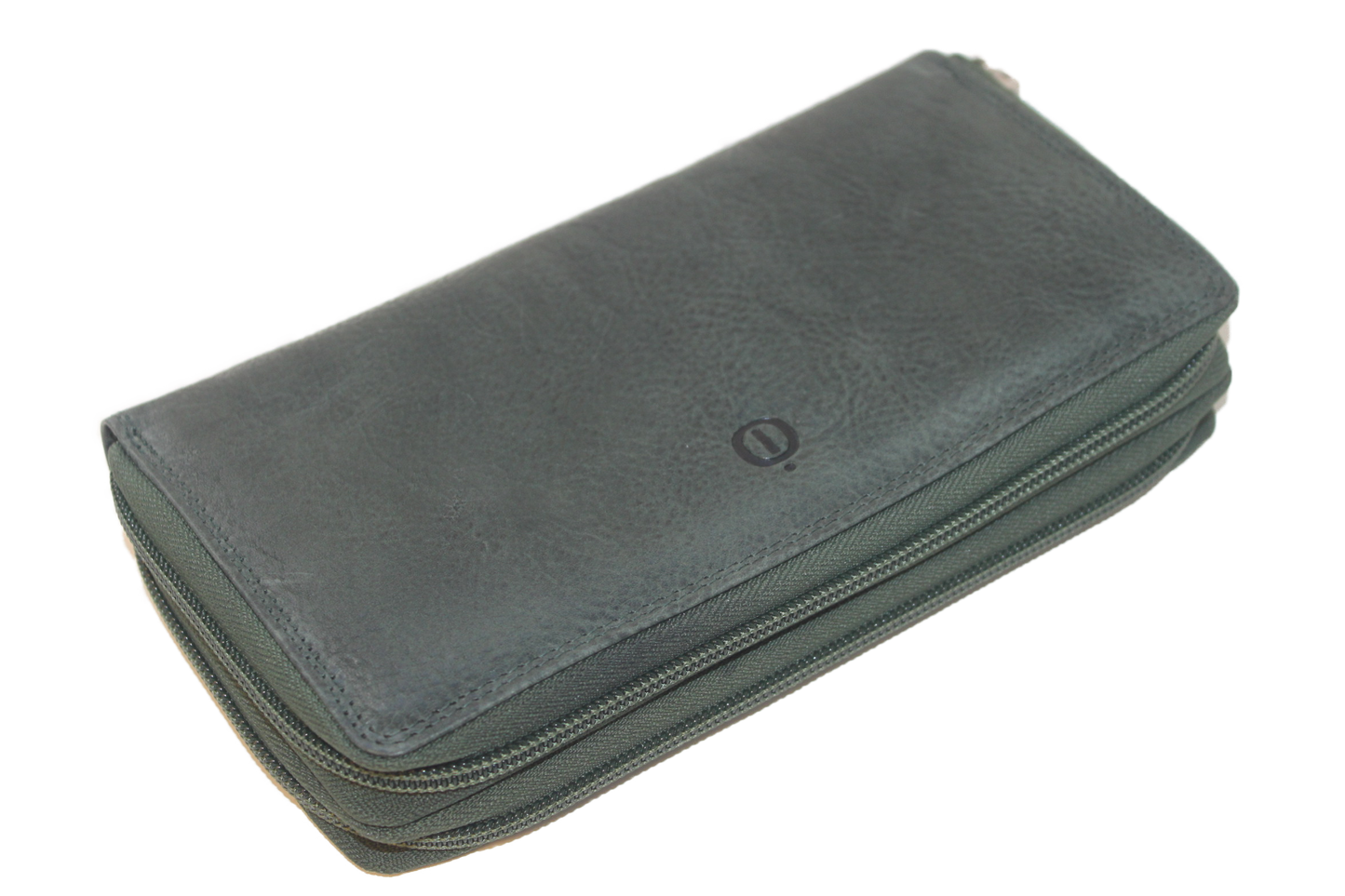OI Dubbele rits portemonnee XL 405 Groen