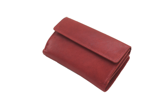 OI Damesportemonnee dubbel 296VI Rood