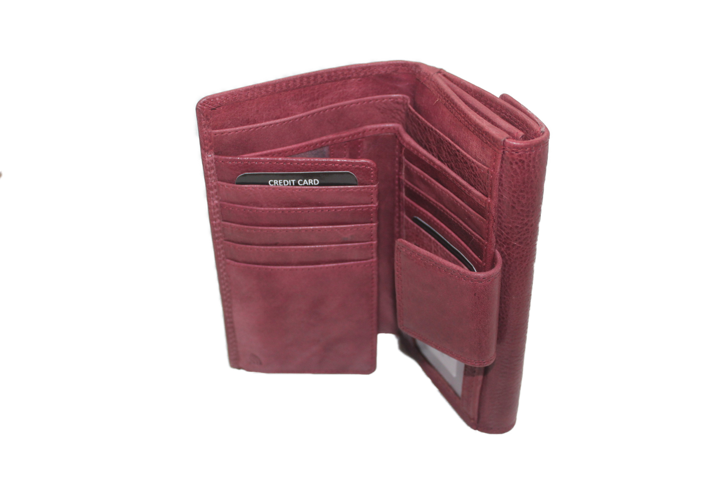 OI Damesportemonnee dubbel 296VI Bordeaux