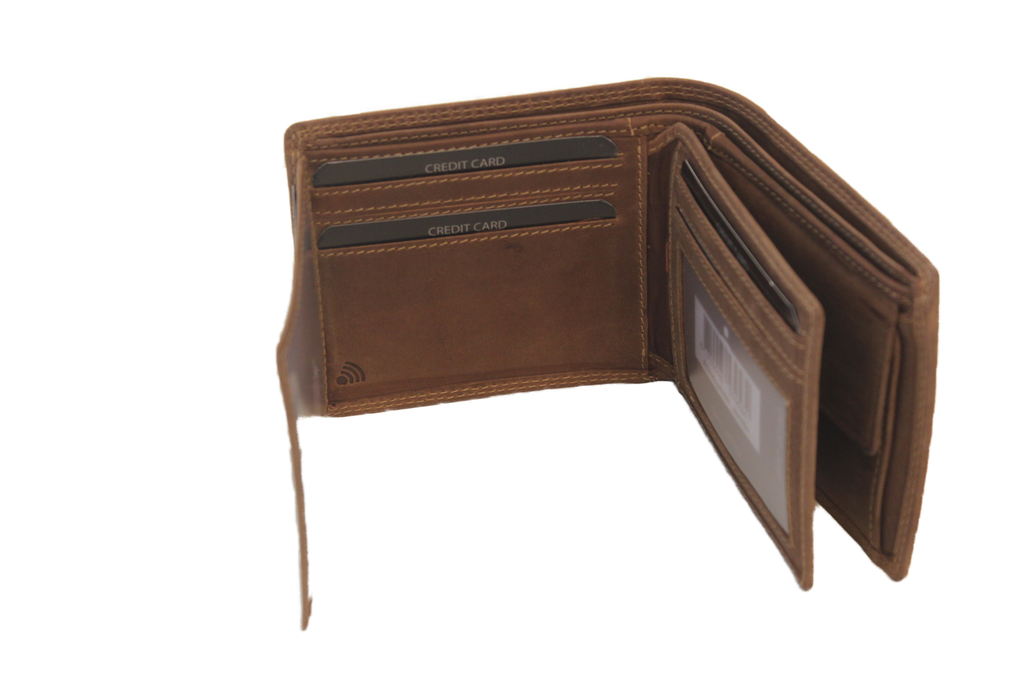 OI Heren billfold laag 12 pasjes klein / anti skim Hunter 109H