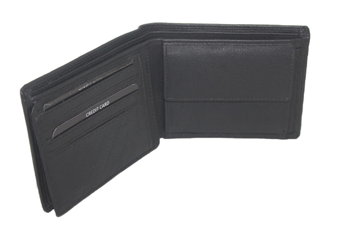 OI Heren portemonnee dun zwart/ RFID safe / Anti skim 113