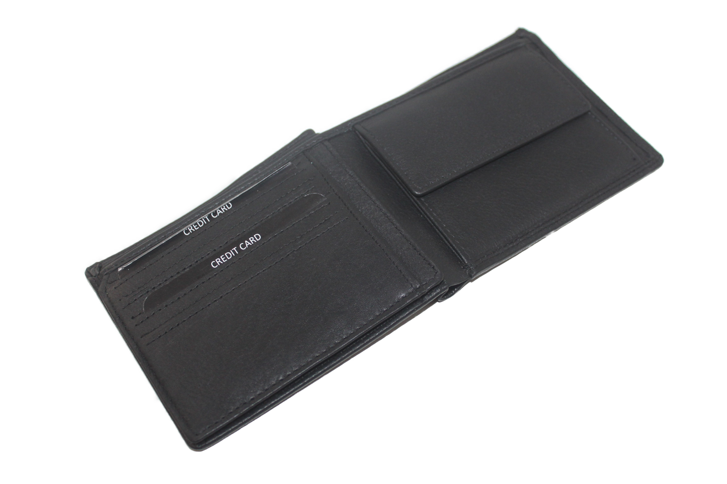 OI Heren portemonnee dun zwart/ RFID safe / Anti skim 113