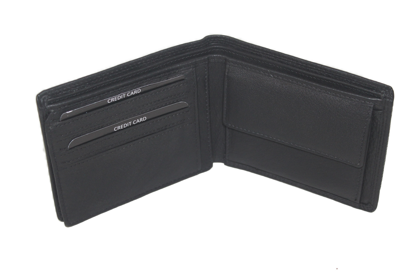 OI Heren portemonnee dun zwart/ RFID safe / Anti skim 113