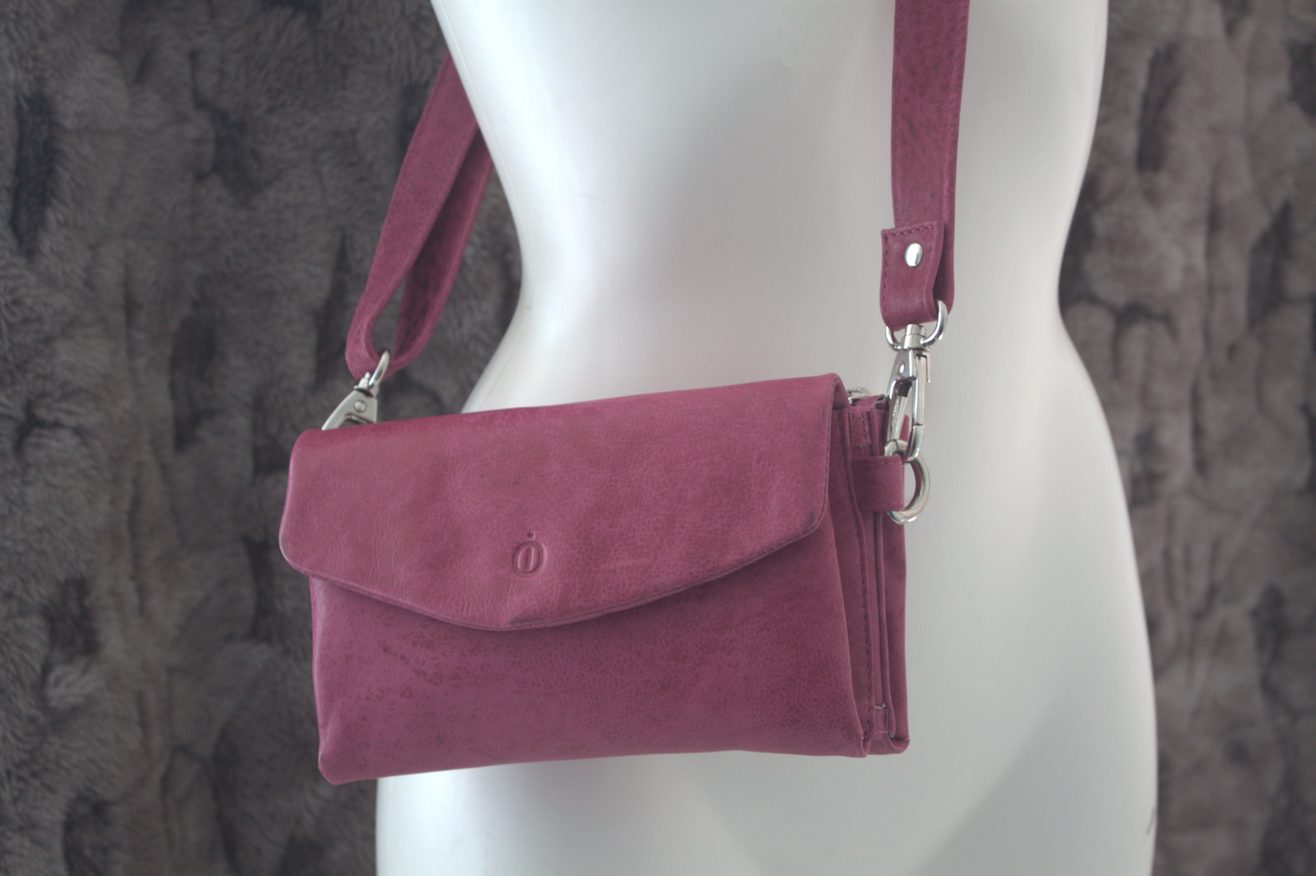 Schoudertasje / Festival Tasje/ Crossbody bag 472 Fuchsia