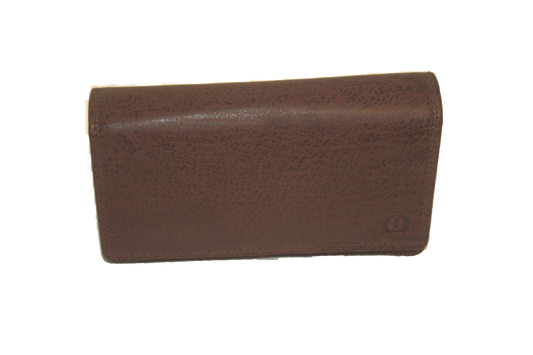 OI Europortemonnee/ overslag beurs / lange harmonica beurs voor dames / skim veilig / bruin / brown214 Bruin