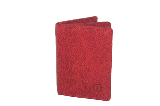 Creditcard houder / Pasjeshouder met ruimte voor kleingeld en biljetten. Rood 393