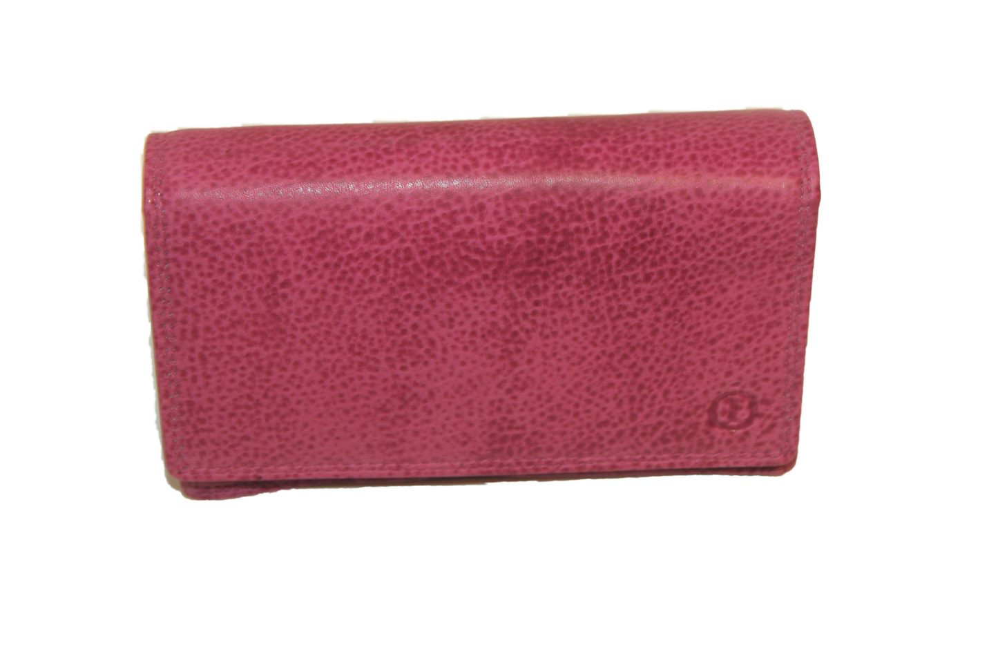 OI Europortemonnee/ overslag beurs / lange harmonica beurs voor dames / skim veilig / roze fuchsia /214 Fuchsia