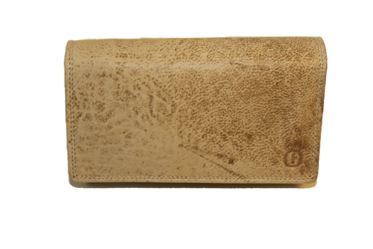 OI Europortemonnee/ overslag beurs / lange harmonica beurs voor dames / skim veilig / beige 214 Latte