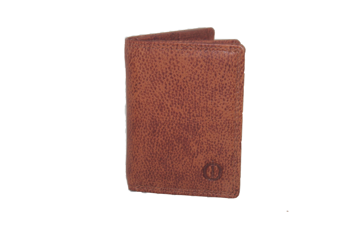 Creditcard houder / Pasjeshouder met ruimte voor kleingeld en biljetten. Cognac 393