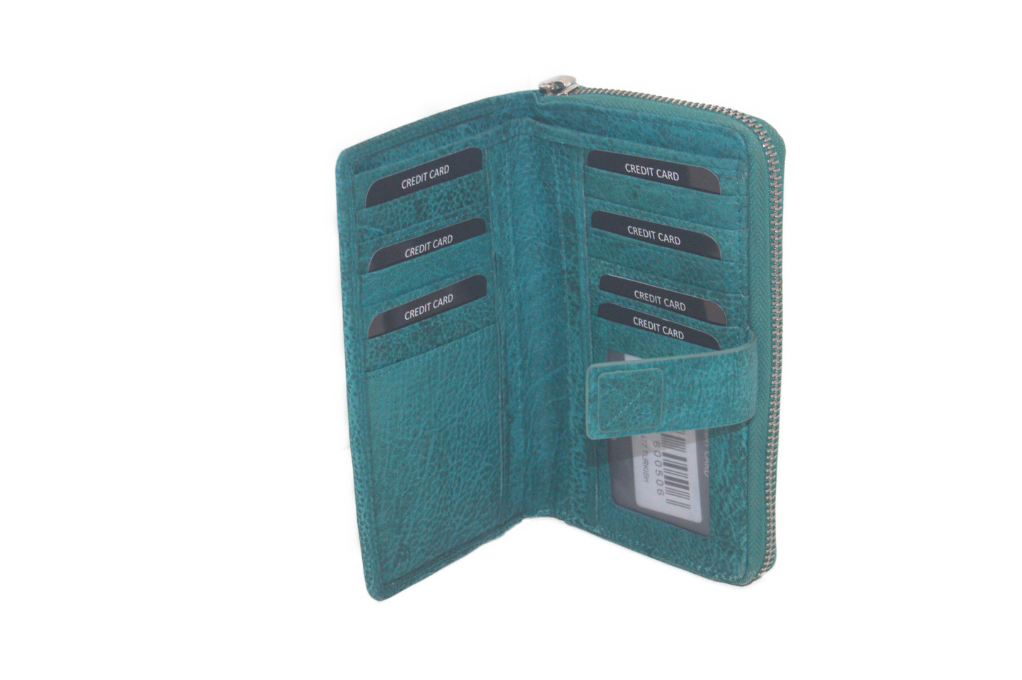 OI Rits portemonnee Halflang 477 Turquoise