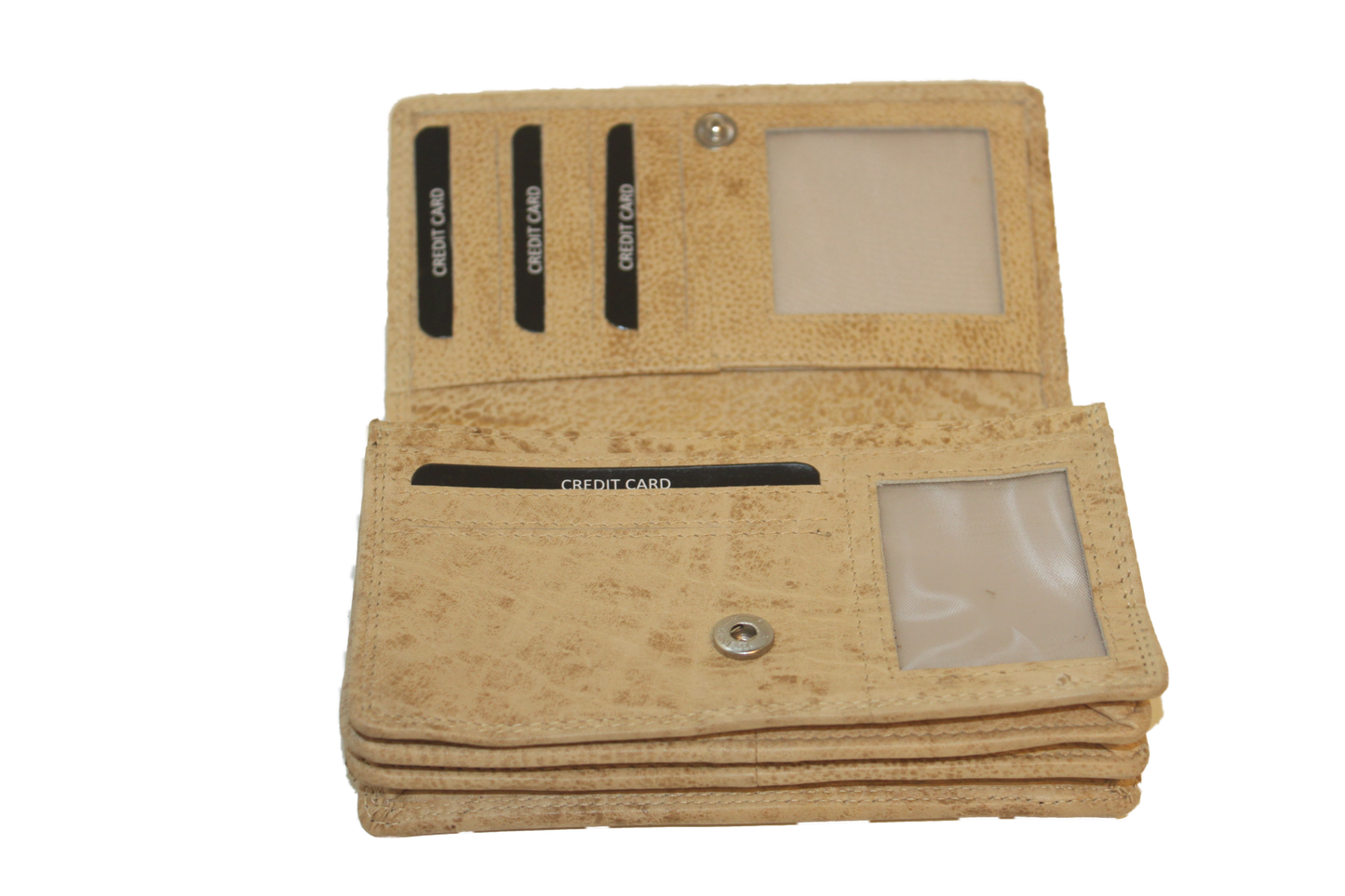 OI Europortemonnee/ overslag beurs / lange harmonica beurs voor dames / skim veilig / beige 214 Latte