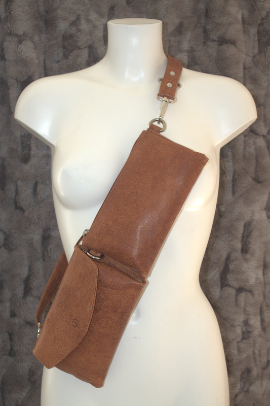 Schoudertasje/ Festival Tasje/ Crossbody bag 472 Cognac