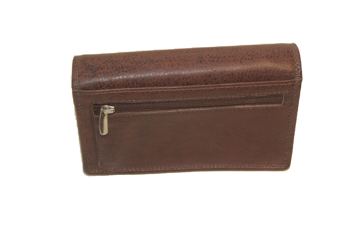 OI Europortemonnee/ overslag beurs / lange harmonica beurs voor dames / skim veilig / bruin / brown214 Bruin