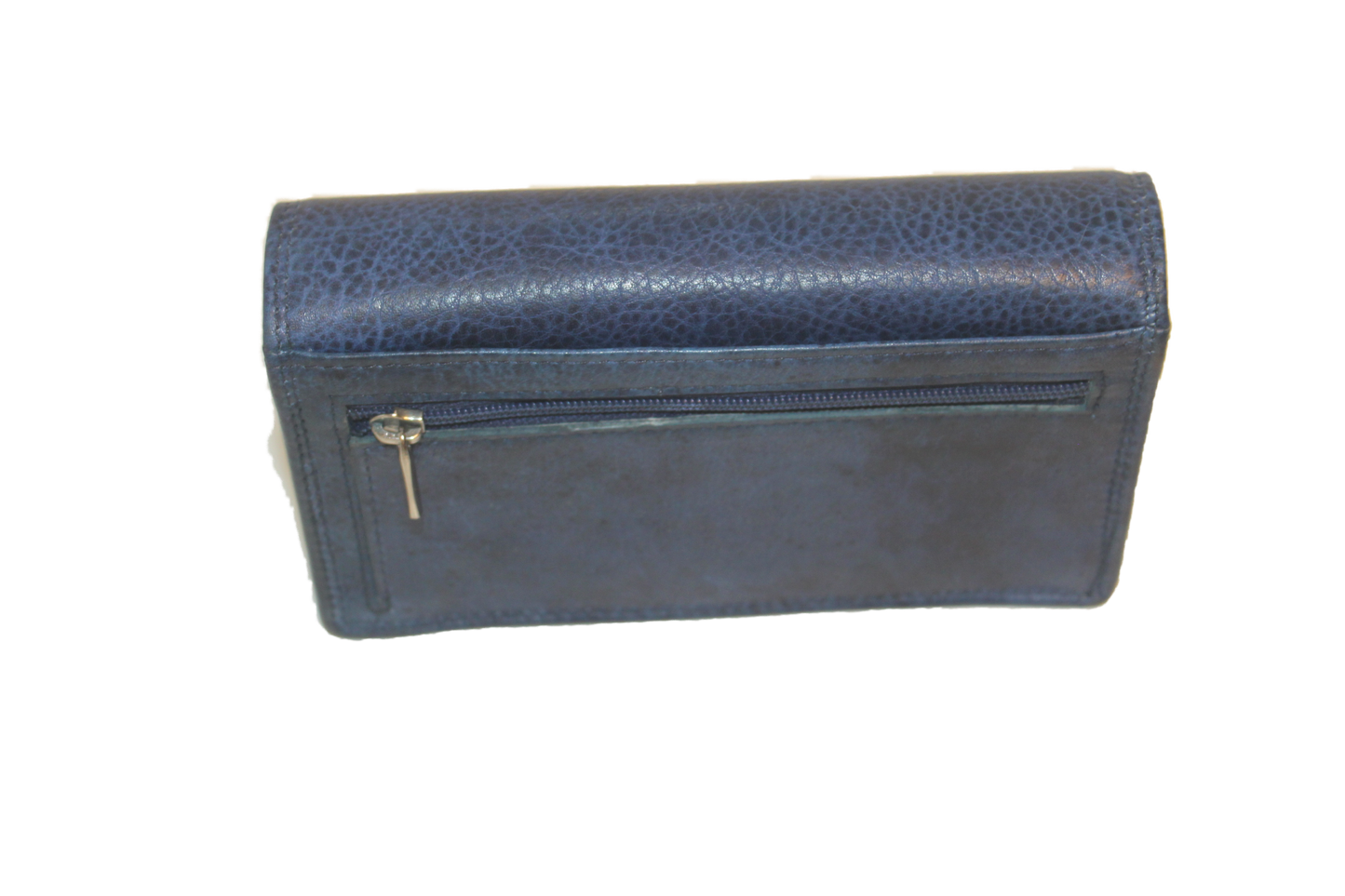 OI Europortemonnee/ overslag beurs / lange harmonica beurs voor dames / skim veilig / Blauw 214 Blauw