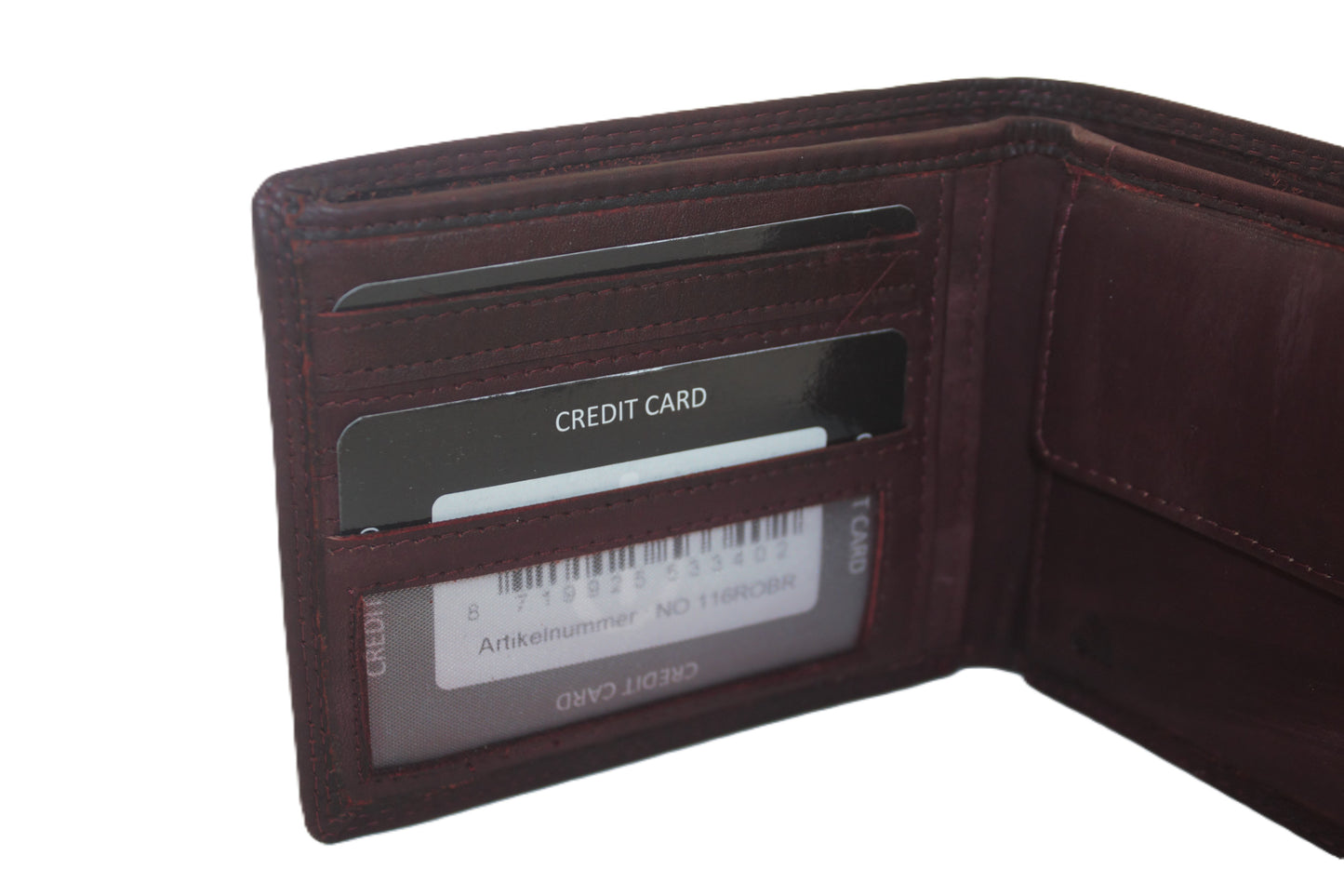 OI Billfold Laag 4 + 4 creditcards / anti skim / bordeaux 116ROBR