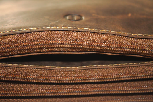 Geldetui met 7 vakken waarvan 4 met rits / Kluistas met vakken / Etui met vakken 584H