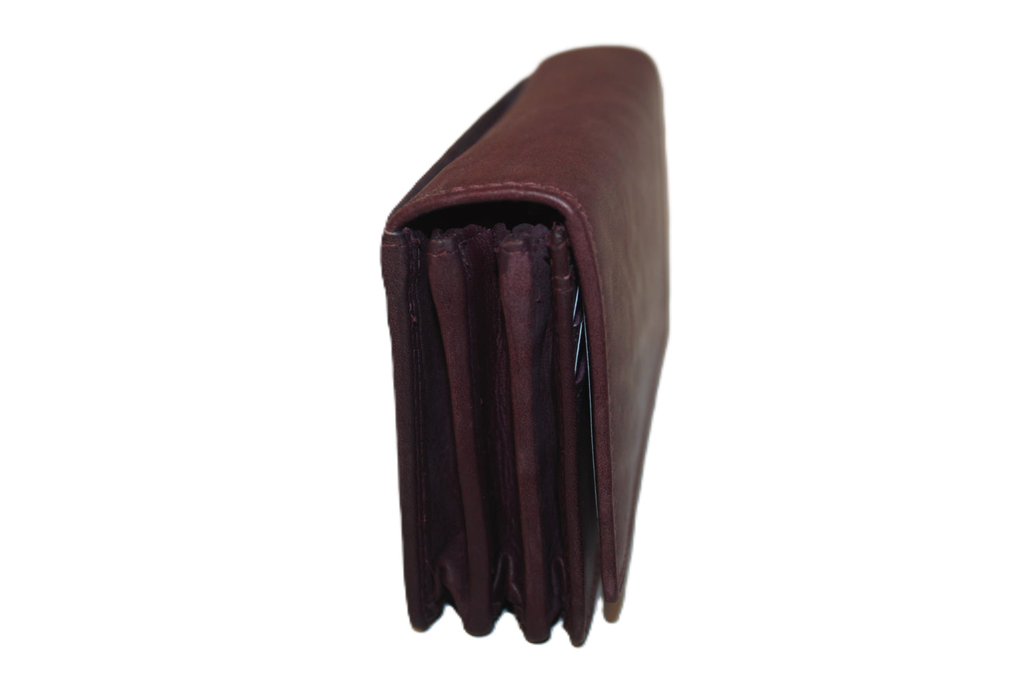 OI Europortemonnee / lange harmonica beurs voor dames / skim veilig / Bordeaux Aubergine 214ROBR