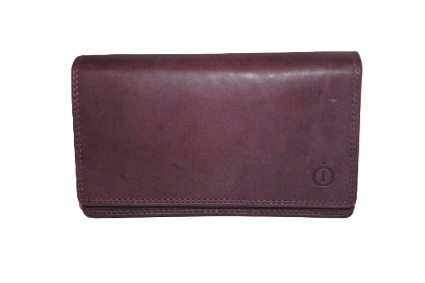 OI Europortemonnee / lange harmonica beurs voor dames / skim veilig / Bordeaux Aubergine 214ROBR