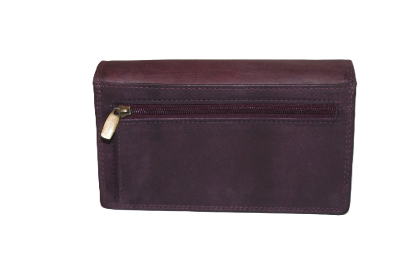 OI Europortemonnee / lange harmonica beurs voor dames / skim veilig / Bordeaux Aubergine 214ROBR