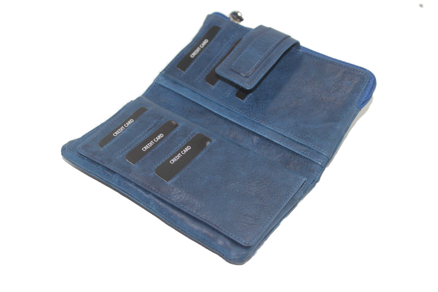 OI Damesportemonnee soft 453VI Blauw
