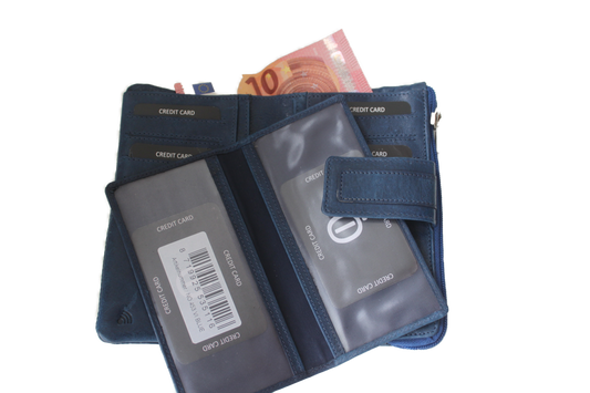 OI Damesportemonnee soft 453VI Blauw