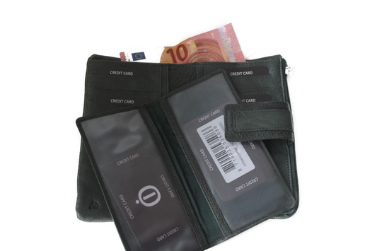 OI Damesportemonnee soft 453VI Groen