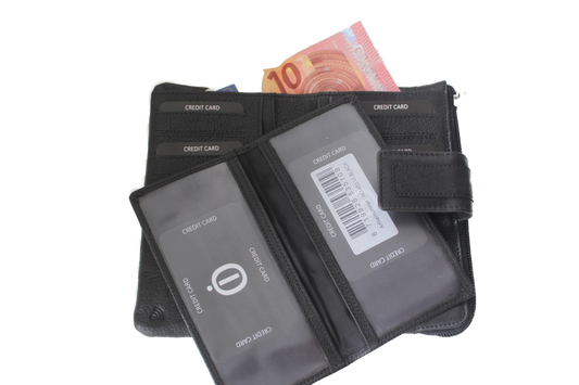 OI Damesportemonnee soft 453VI Zwart