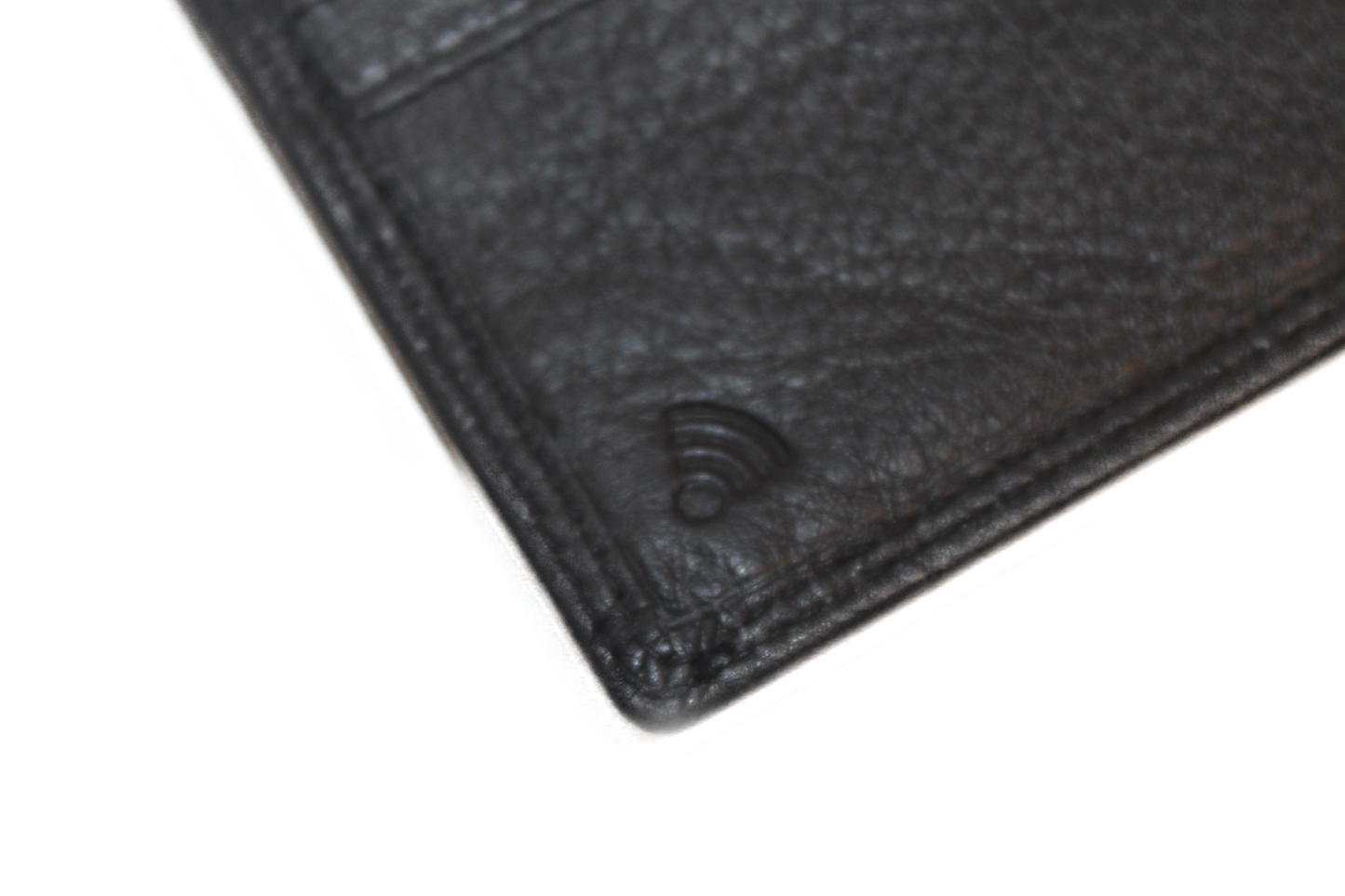 OI Heren Billfold / leren portemonnee klein en laag / RFID protected / zwart 180