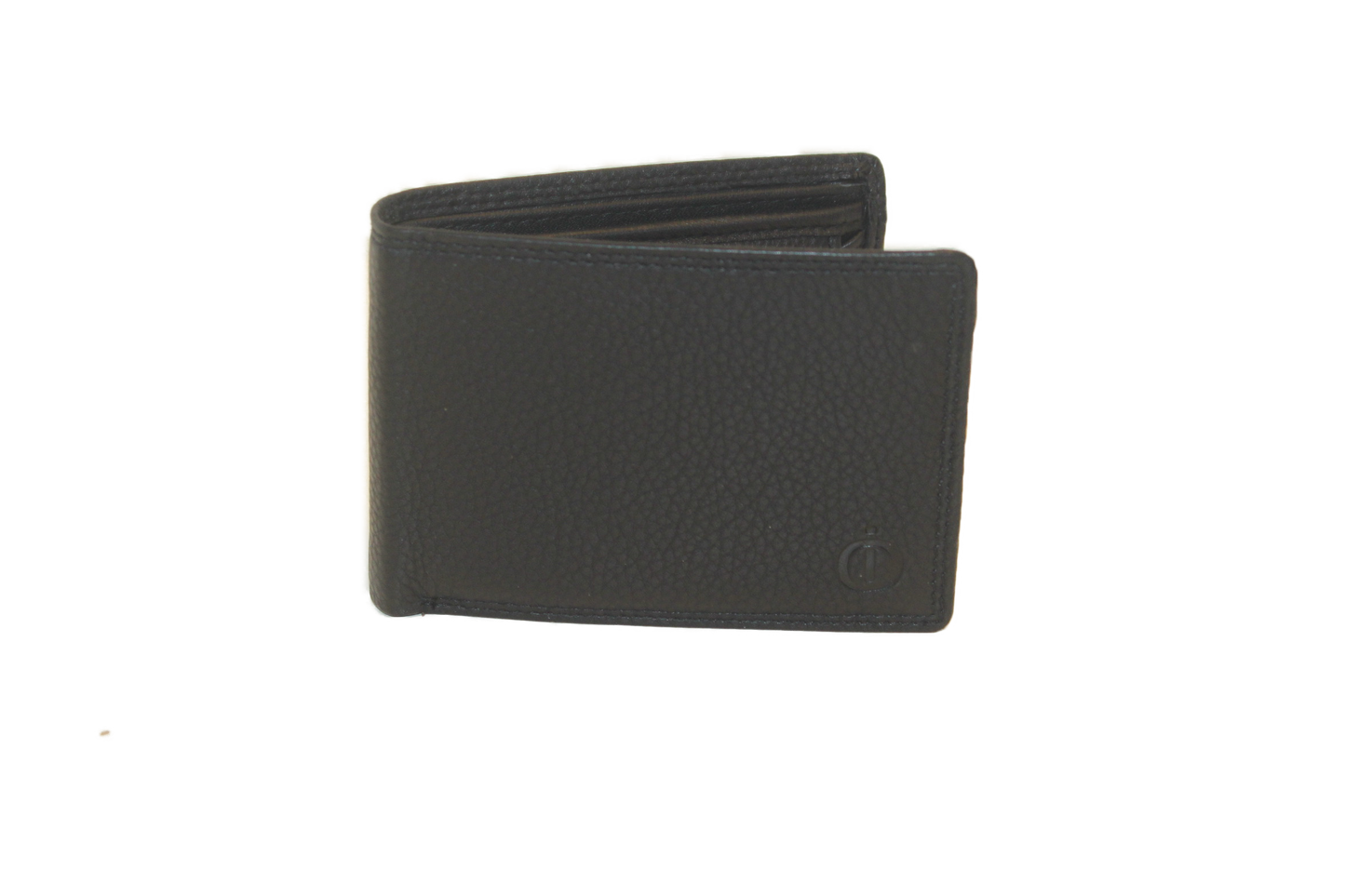 OI Heren Billfold / leren portemonnee klein en laag / RFID protected / zwart 180